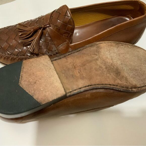 COLE HAAN BROWN TASSEL LOAFERS 9 D LEATHER SOLES main image 11